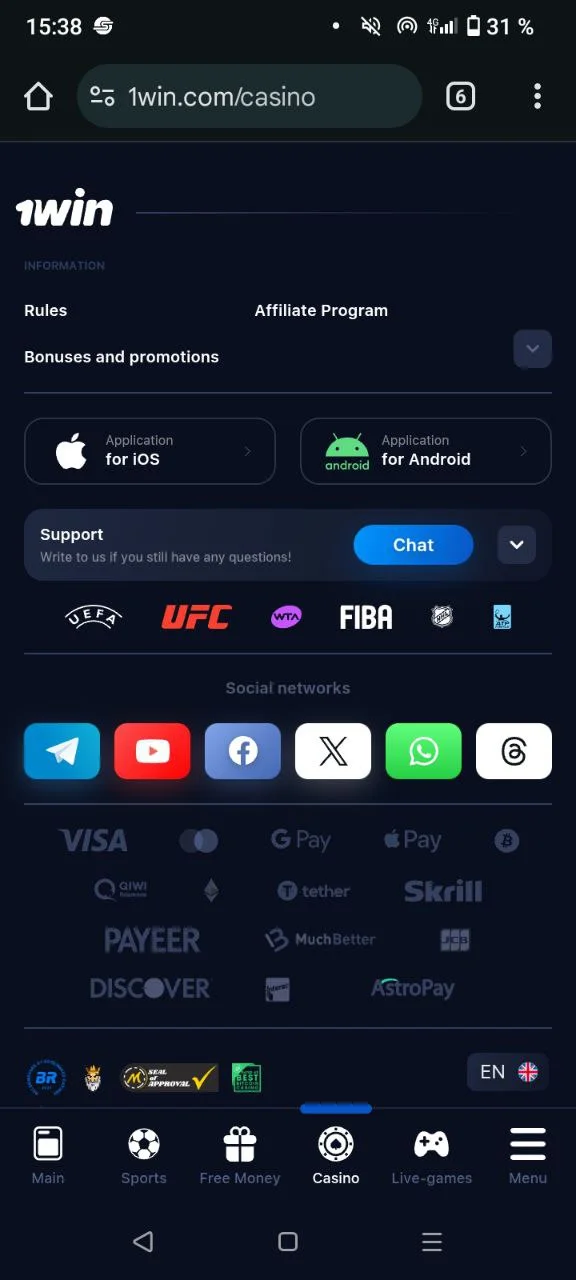 1win app