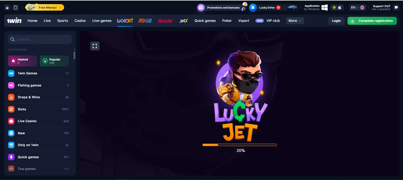 1win Lucky Jet